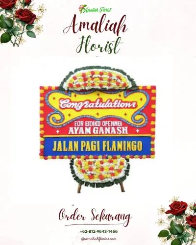 Bunga Papan Congratulation di Teluk Kabung Selatan